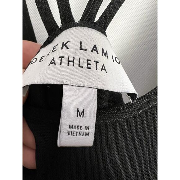 DEREK LAM 1OC Athleta Black Tiered DRESS S Sleeveless Nolita Spaghetti Lagenlook - Picture 4 of 8